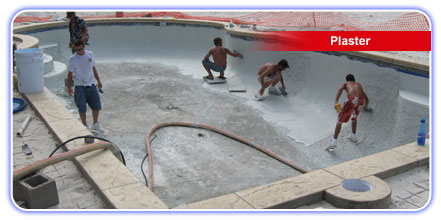 Parker Pools New Spa Construction - Plaster